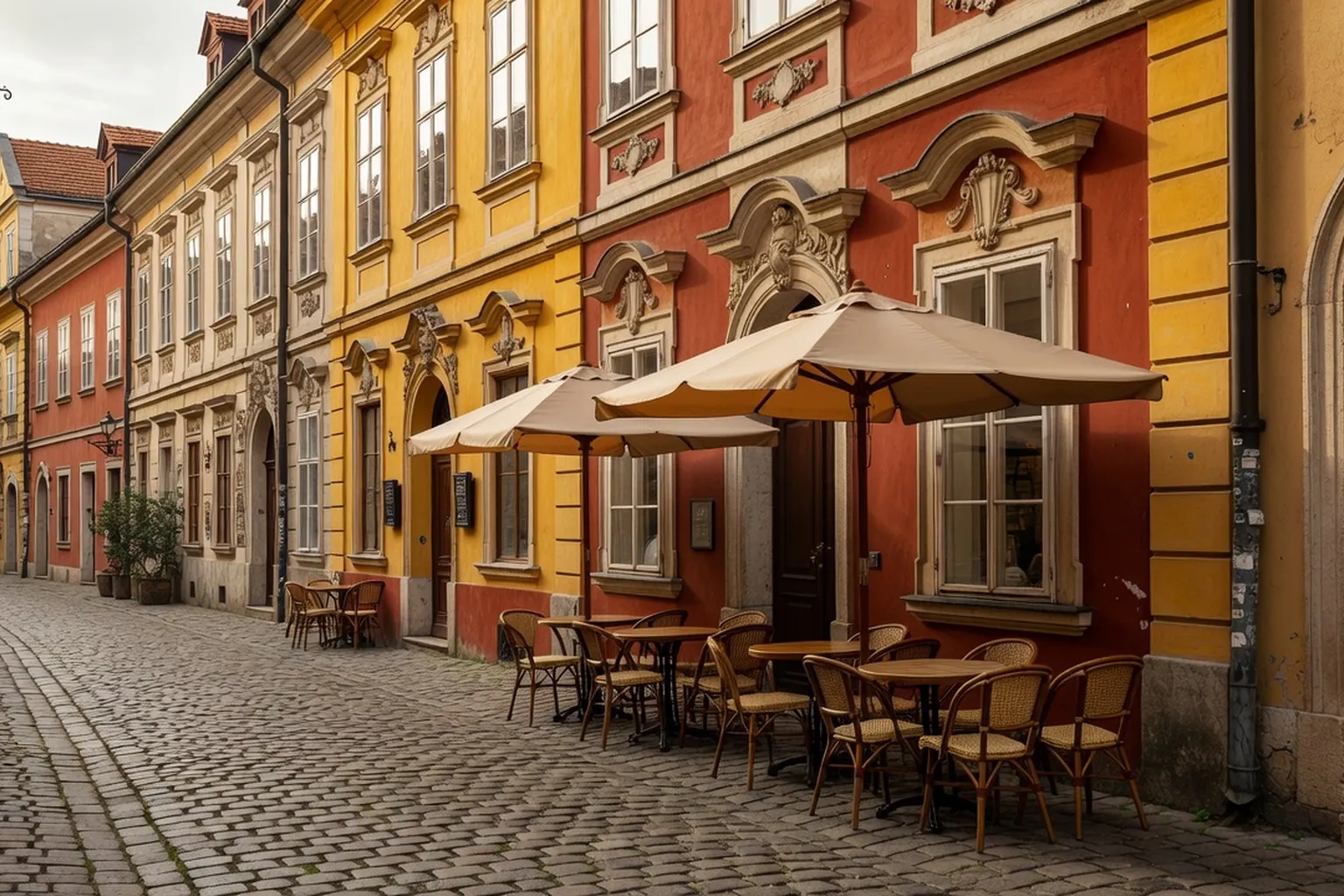 Pohled z Bratislavského hradu na Dunaj a Staré Mesto